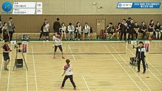 혼복 50 C 예선 1조| (호계) 이병수/황순하 vs (에이스) 윤강현/양윤서[2019 제3회 안양시협회장기 배드민턴 대회 2층]