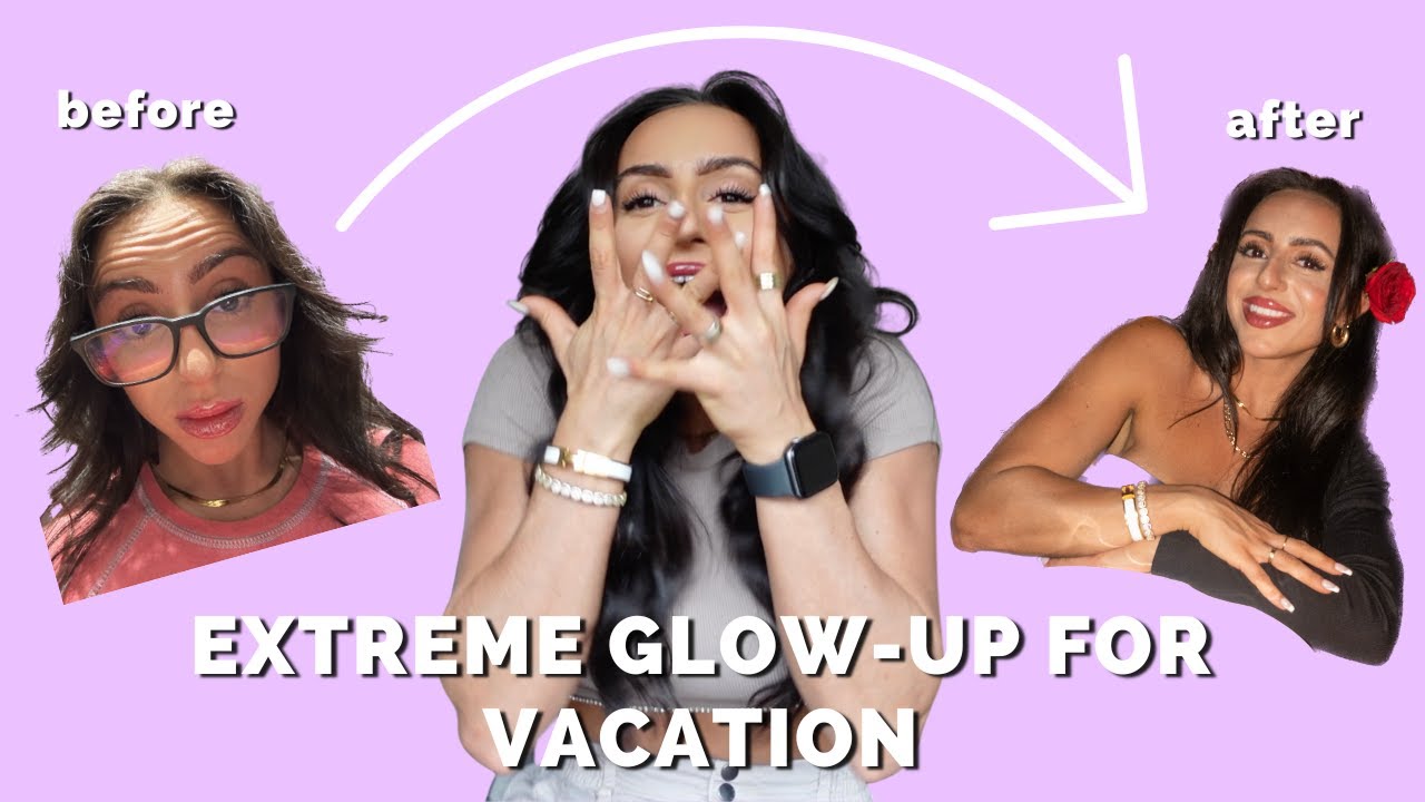 GLOW UP WITH ME for spring break *extreme $1000 transformation* - YouTube