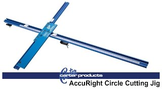 The new and improved Carter AccuRight® Circle Cutting Jig quickly and easily attaches to almost any saw, allowing you to cut 