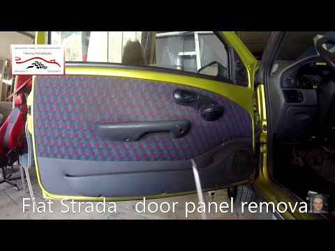 Fiat Strada   door panel removal