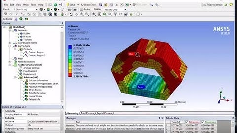 Transmission Mount Fatigue Analysis with Endurica CL in Ansys Workbench