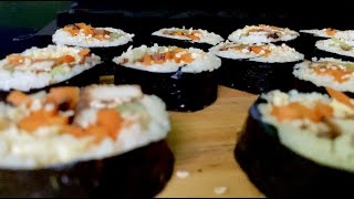 Kimbap || Korean seaweed rice roll || Naga Kitchen