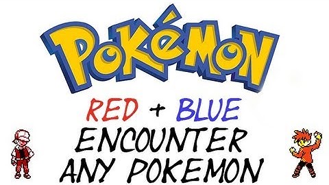 Pokemon Red and Blue - How To Find Any Pokemon | GameShark Codes