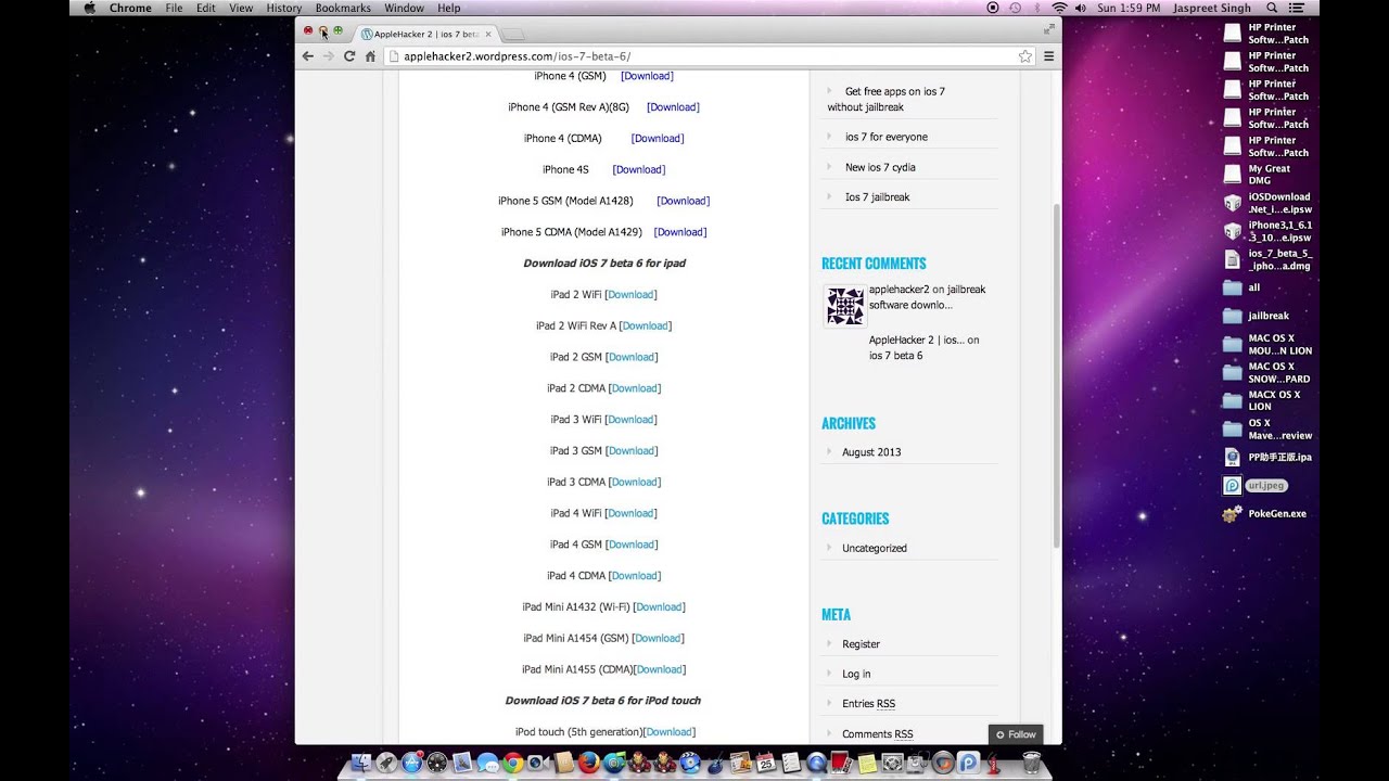 how to install ios 7 on any device - YouTube