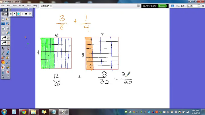 Adding Fractions with Area Model