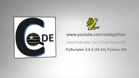 Install PyScripter 3.6.2 (32 bit)