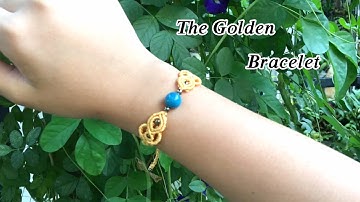 Macrame simple bracelet tutorial: The Golden Bracelet - Hướng dẫn thắt vòng tay Golden đơn giản