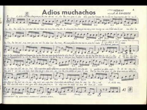 Juan Carlos Cobían - Adiós muchachos (Canta Genaro Veiga) EEUU 1928