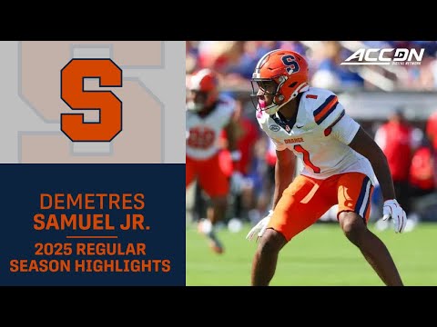 Demetres Samuel Jr. 2025 Regular Season Highlights | Syracuse CB