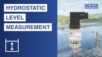 Hydrostatic level measurement with pressure sensor by WIKA
