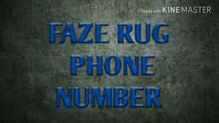 FAZE RUGS PHONE NUMBER