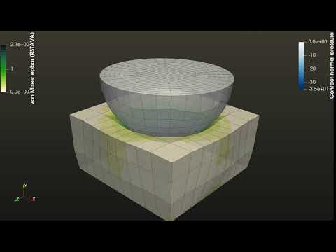 Hertz (large deformation w/plasticity)