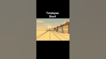 timelapse of sunset scenery #howtoanimate #cartoon #scenery