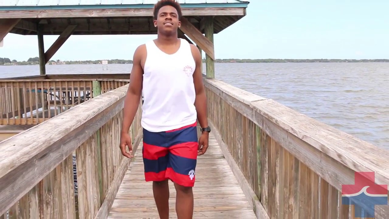 LIFEGUARD STRIPED BOARD SHORT