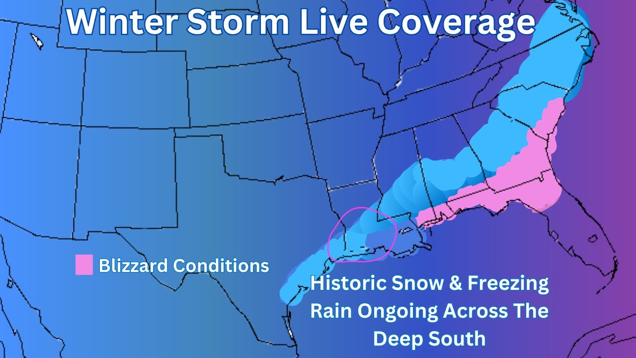 Winter Storm Live Coverage! Historic Snow & Freezing Rain Ongoing ...