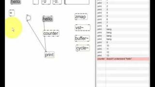 Introduction to MaxMSP: Sending Messages to Objects