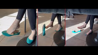 Dangling Daydream Preview Public Shoeplay Dangling Heel Pop Shoe Drop Flats Bare Feet