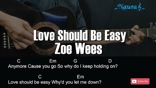 Zoe Wees - Love Should Be Easy Guitar Chords Lyrics