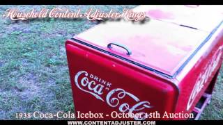 October 15th Salina Kansas Consignment Auction - 1938 Coca Cola Icebox by Household Content Adjuster Kings Auction & Certified Appraisal Service 311 views 8 years ago 2 minutes, 7 seconds