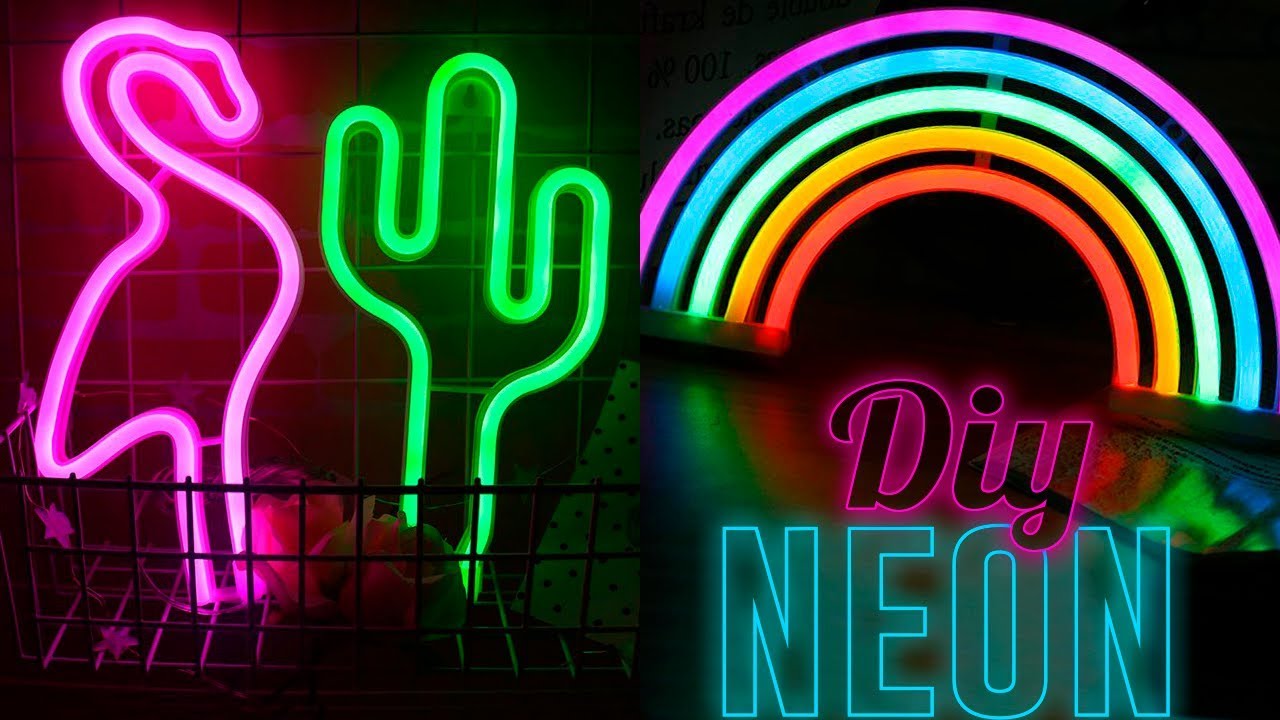 Campanilla Dime Me preparé HAZ LUCES NEON PARA DECORAR TU CUARTO ❤️DIY LAMPARAS NEON - YouTube