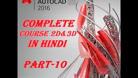 Learn Autocad complete course 2D&3D in hindi, Line,construction line & poly line commands part 10!