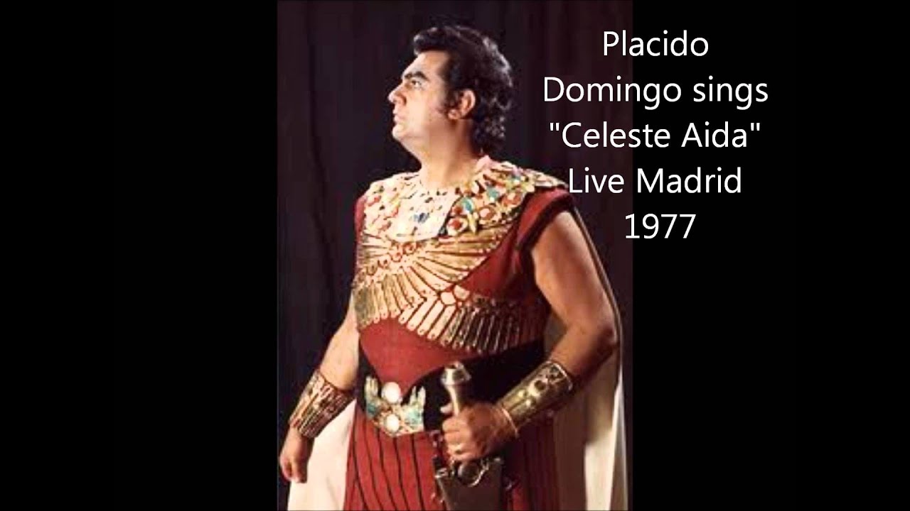 Placido Domingo sings "Celeste Aida" live Madrid 1977!!