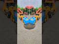 yellow blue red sky blue #bus #jcb #toys #bmw