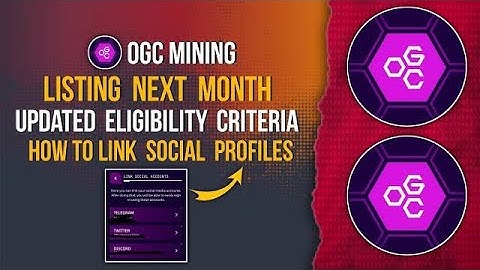 How to be eligible for ogc AirDrop || ogc Bitget listing and update || ogc new update