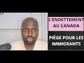 Les immigrants au canada sont pris au pige des dettes