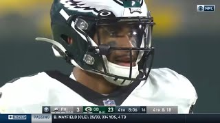 Jalen Hurts throws his 1st career NFL TD pass | December 6, 2020 | Eagles @ Packers