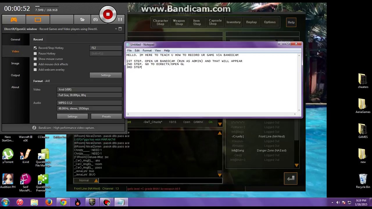 HOW TO RECORD YOUR GAME PLAY WITH BANDICAM. YouTube