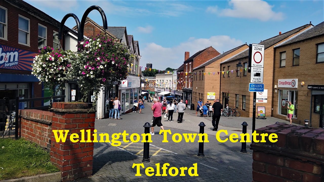 Walking Tour Wellington Town Centre, Telford, Shropshire in 4K YouTube
