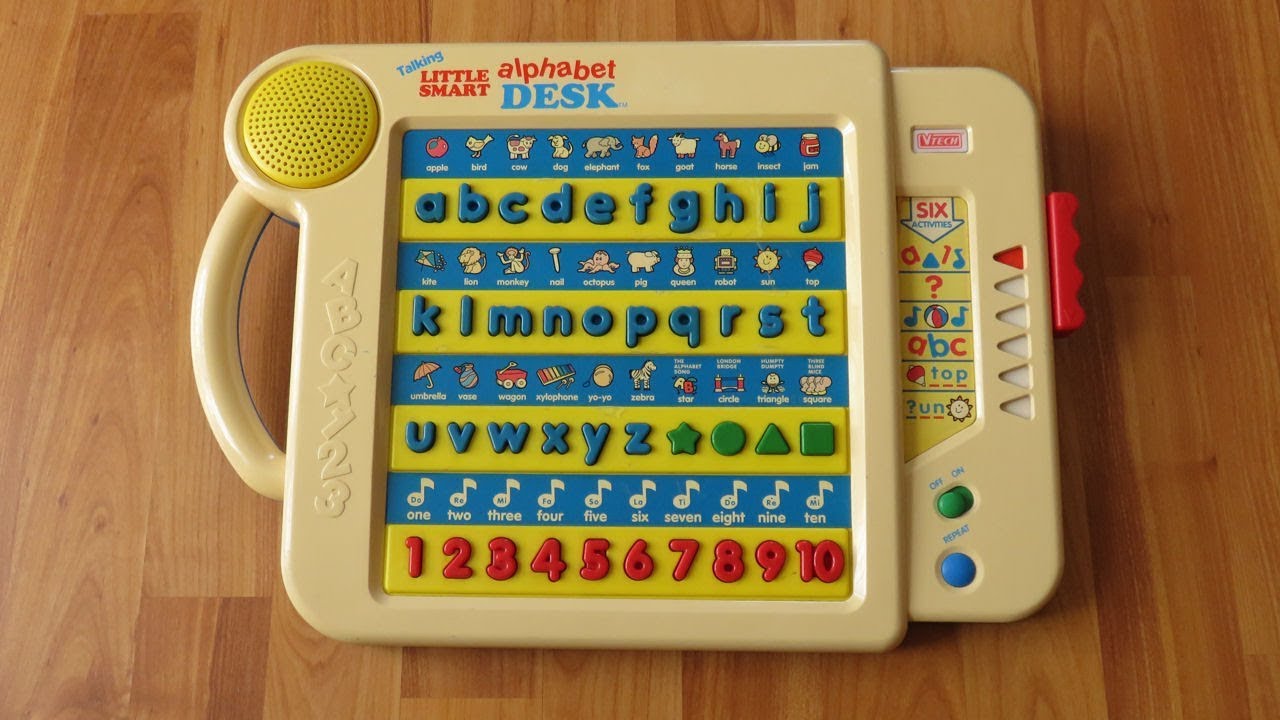 Vtech Little Smart Talking Alphabet Desk Vintage Toy Youtube