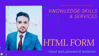 HTML Form [Input text,password,textarea] Lecture-25 [HTML tutorial for beginners in Urdu/Hindi]