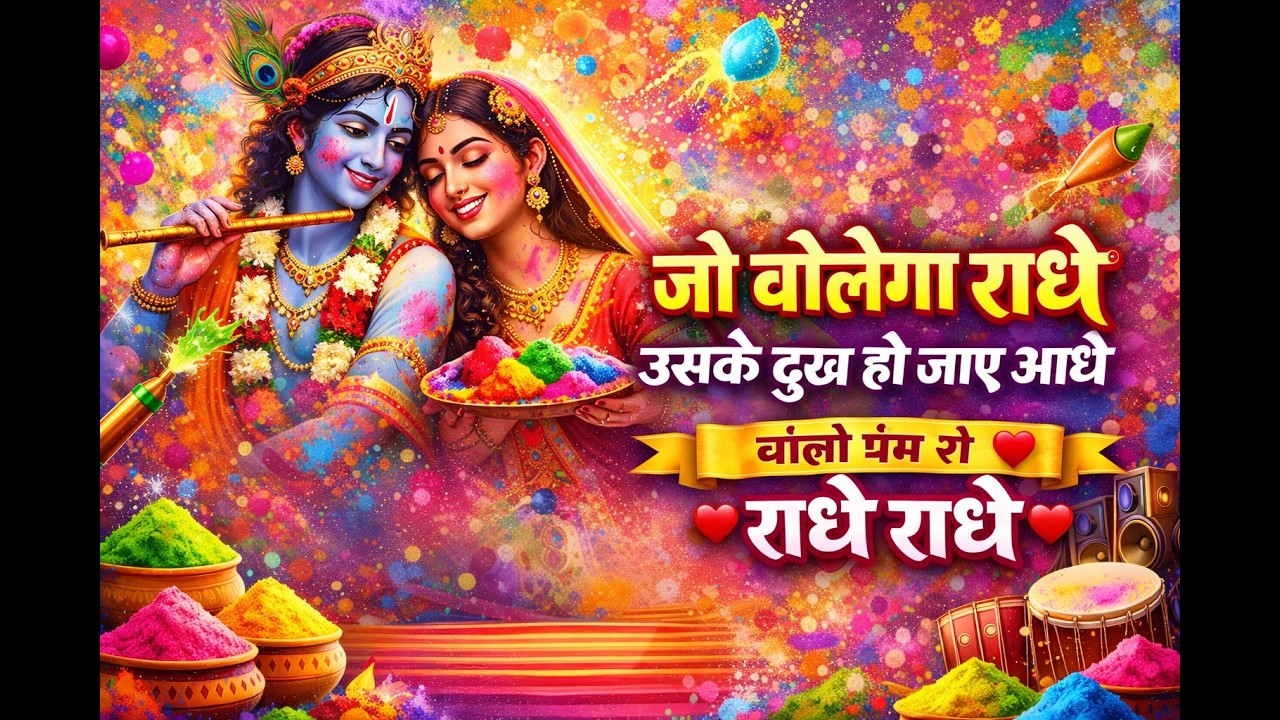 Radha Krishna Holi Song 2026 | DJ Bhakti Holi Special #holi #krishna #radheradhe #radhakrishna #dj