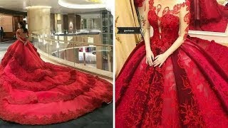 gown red colour ki
