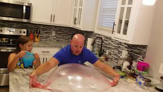 Best and most satisfying slime yet! GIANT SLIME BUBBLE!!!