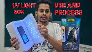 UV light box it's use and process// Uv lamp use in uv screen Glass #uvlight screenshot 5