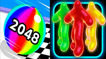 Ball Run 2048|| Blob Runner|| All Levels Completed|| Android iOS Gameplay