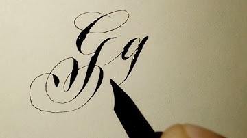 Letter G in Copperplate Script ✍️ | Elegant Copperplate Calligraphy by Kaatib M Abubakkar