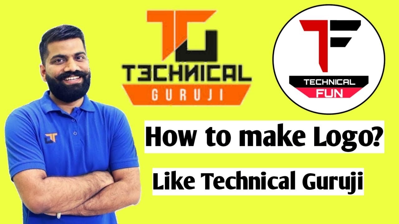 How to make Logo II Like Technical Guruji II 