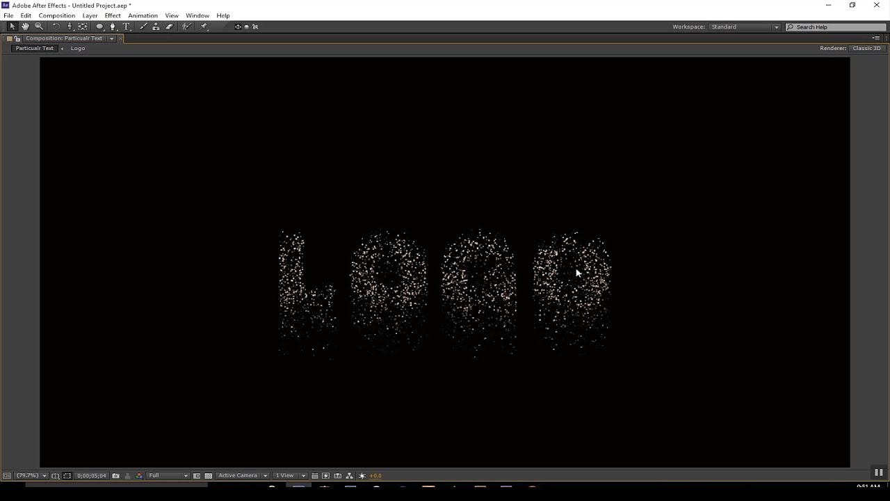 After Effects Tutorial - Particles Logo & Text Animation - After ...