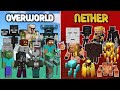 Minecraft Steve vs pigline ware in over would #minecraft 