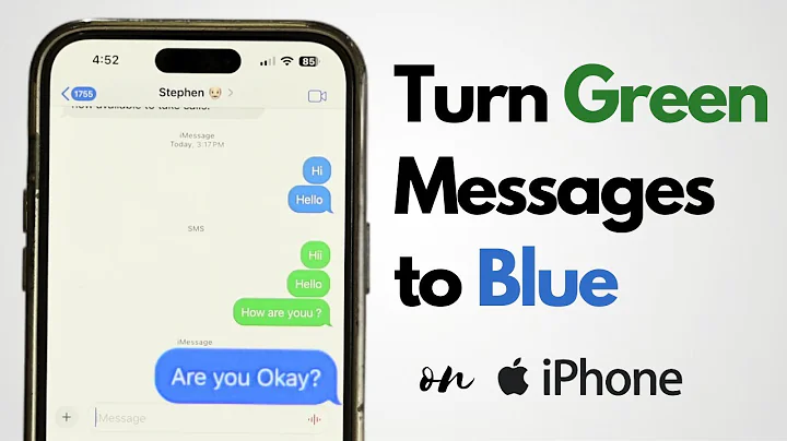 How to Turn Green Messages back to Blue on iPhone! [2024]