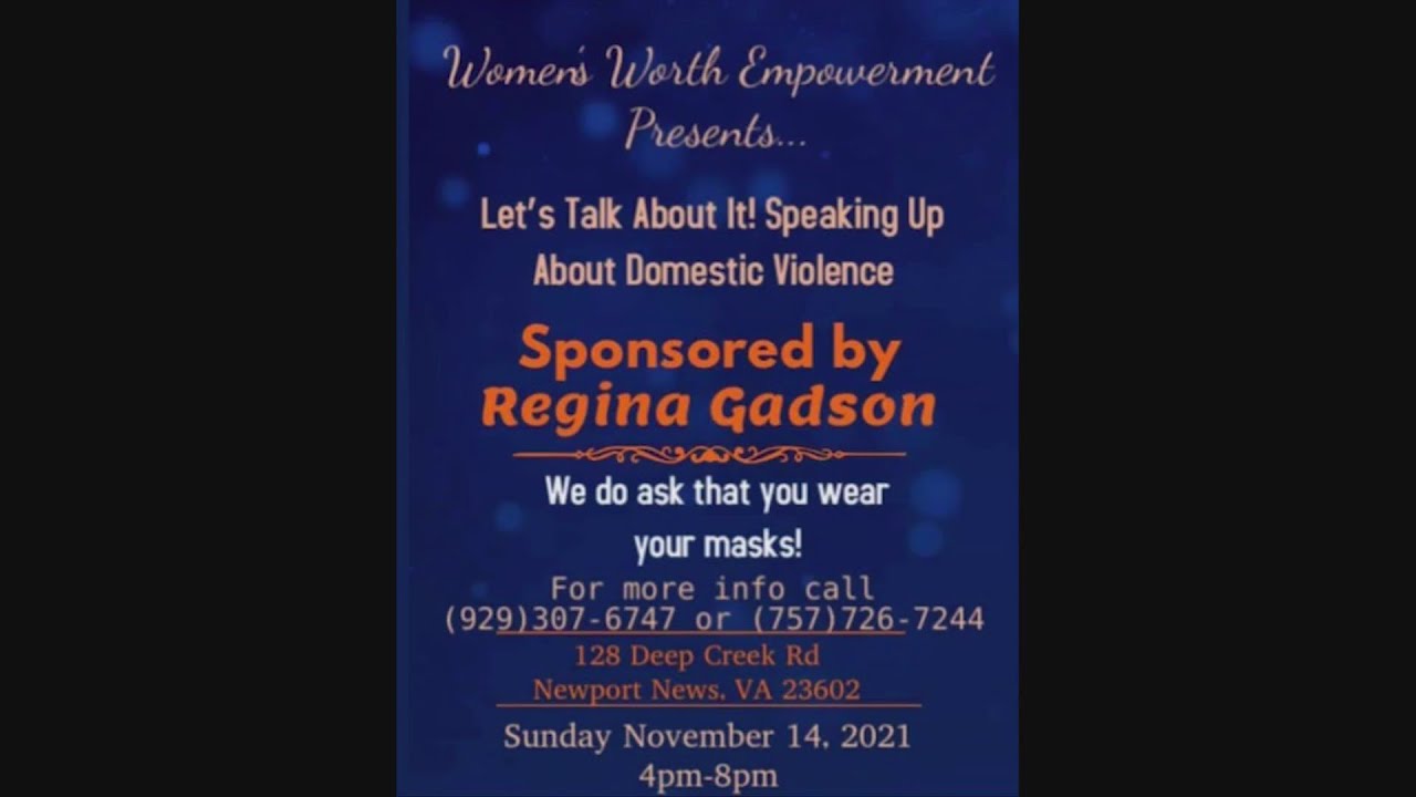 Local nonprofit in Newport News hosting public forum discussing domestic violence