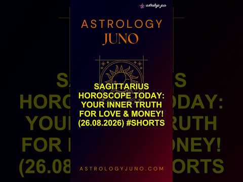 Sagittarius Horoscope Today: Your Inner Truth for Love & Money! (26.08.2026) #Shorts