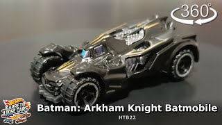 360º - Batman: Arkham Knight Batmobile - HTB22 but with CFG82 base | Hot Wheels | 1/64 | Loose