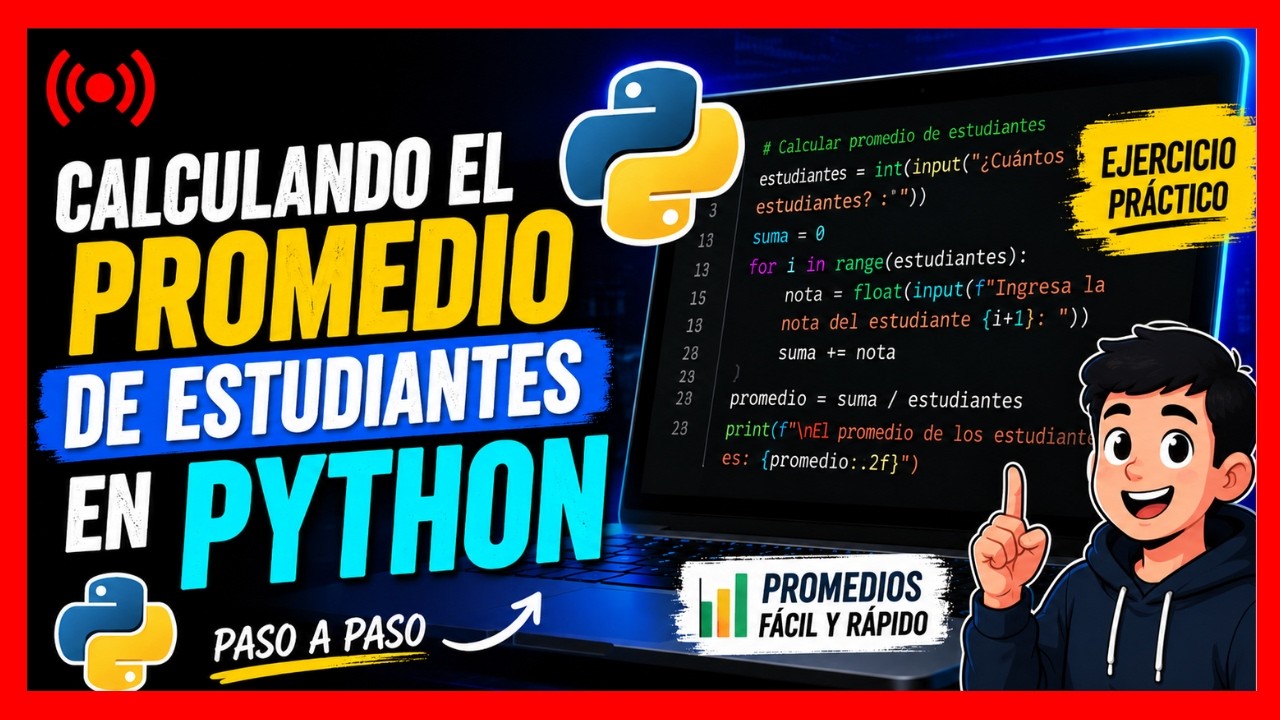 💎 Calculando el promedio de estudiantes en Python | En vivo - YouTube