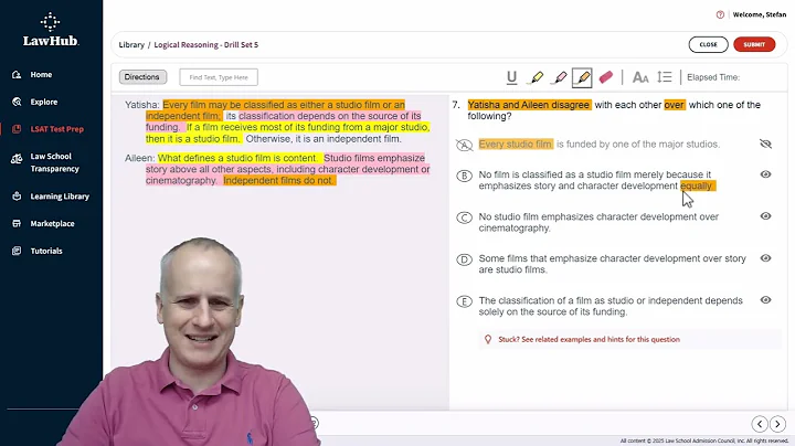 How to Identify a LSAT Point of Disagreement Using LawHub Logical Reasoning Drill Set 5