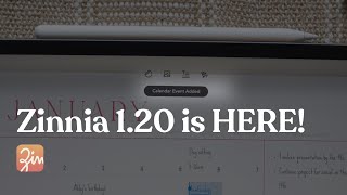 Zinnia 1.20: Calendar Events and easy access to "Ready To Use" Journals! screenshot 1